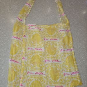 Free People Yellow Tote Bag With Seashells